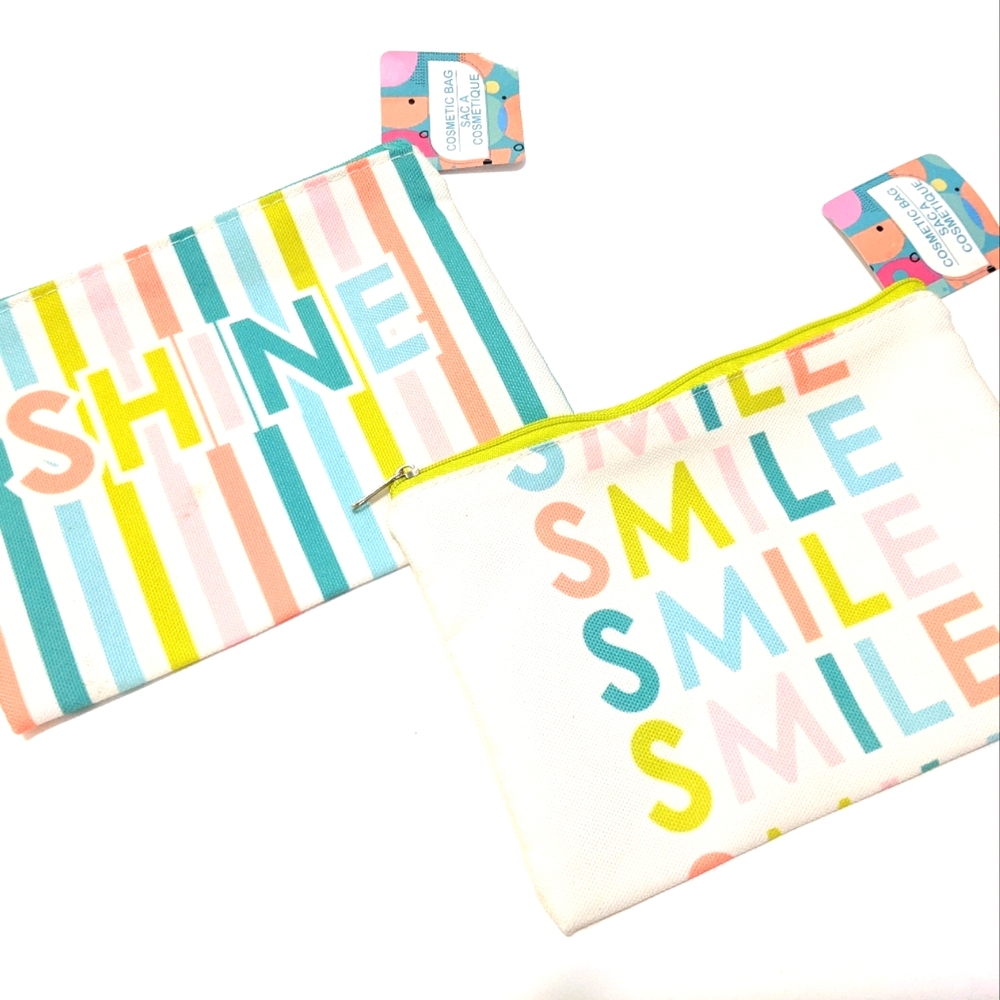 NWT 2 Canvas Zippered Organizers